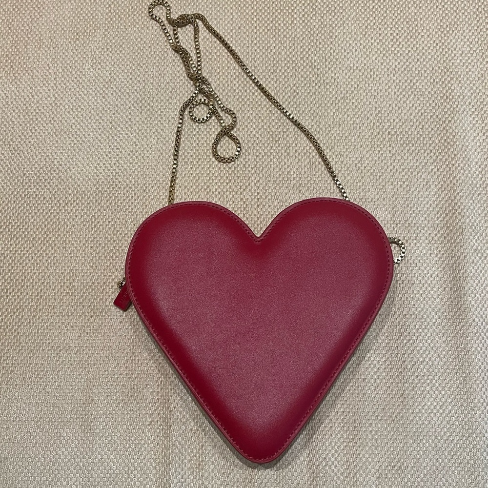 Fabulous, Rare and Classic Lulu Guiness Leather Heart Bag